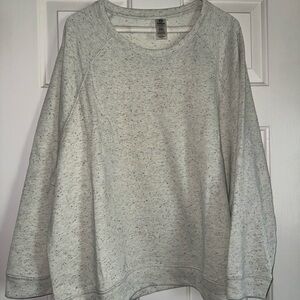 Mono B Light Gray Speckled Sweatshirt